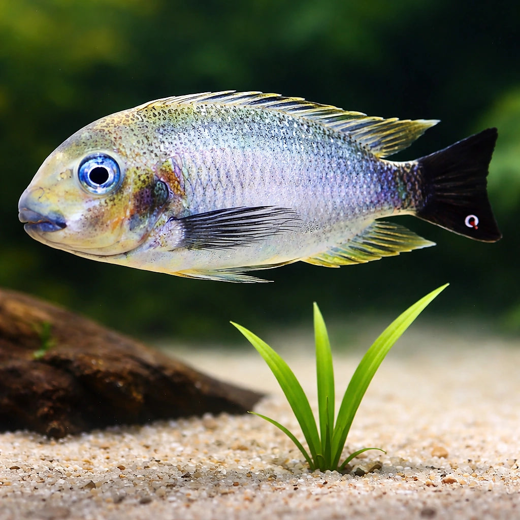 Tropheus anectemus /polli/ 3,5 - 4, — tropical fish for sale UK — AI scale plant view