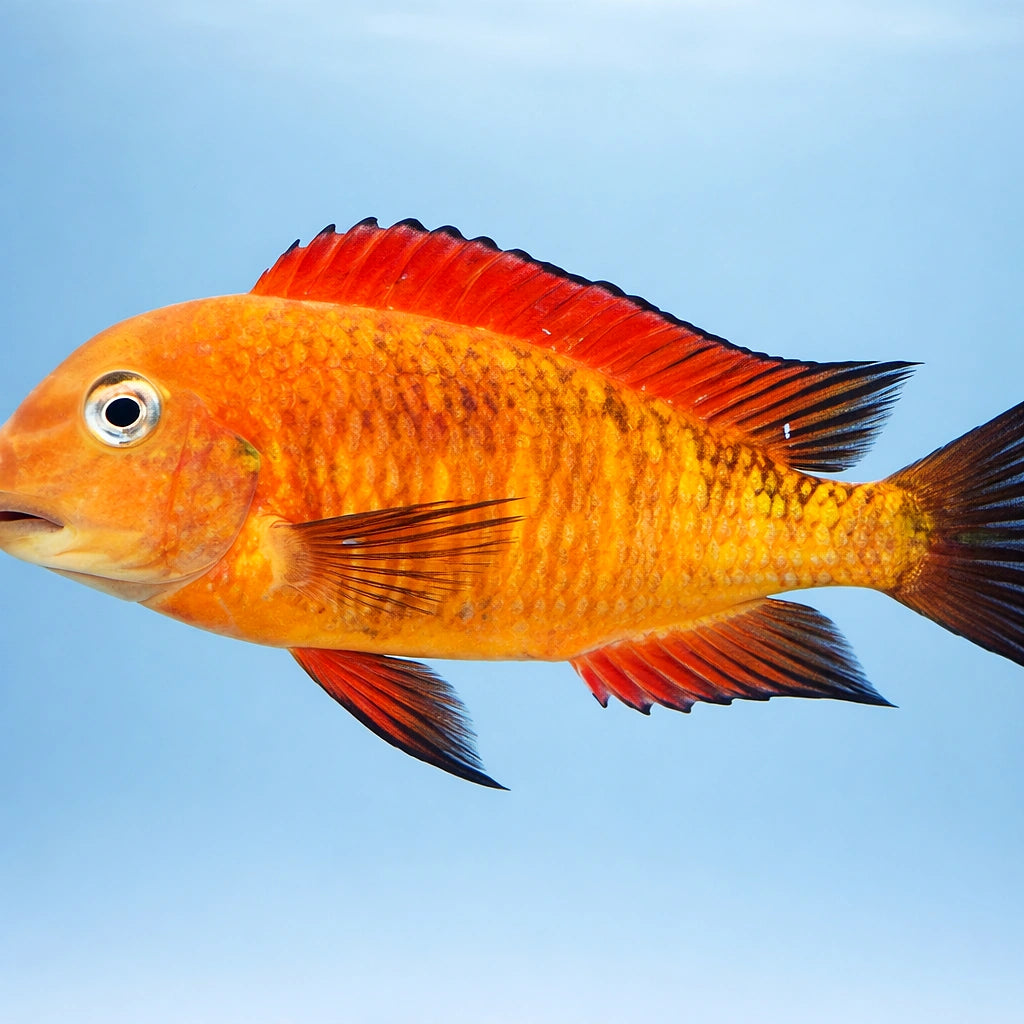 Tropheus brichardi namansi gold 5 - — tropical fish for sale UK — AI side clean view