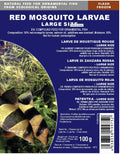 100G Red Mosquito Larvae Tropical Fish Food - UK — Frozen Food-in Blisters