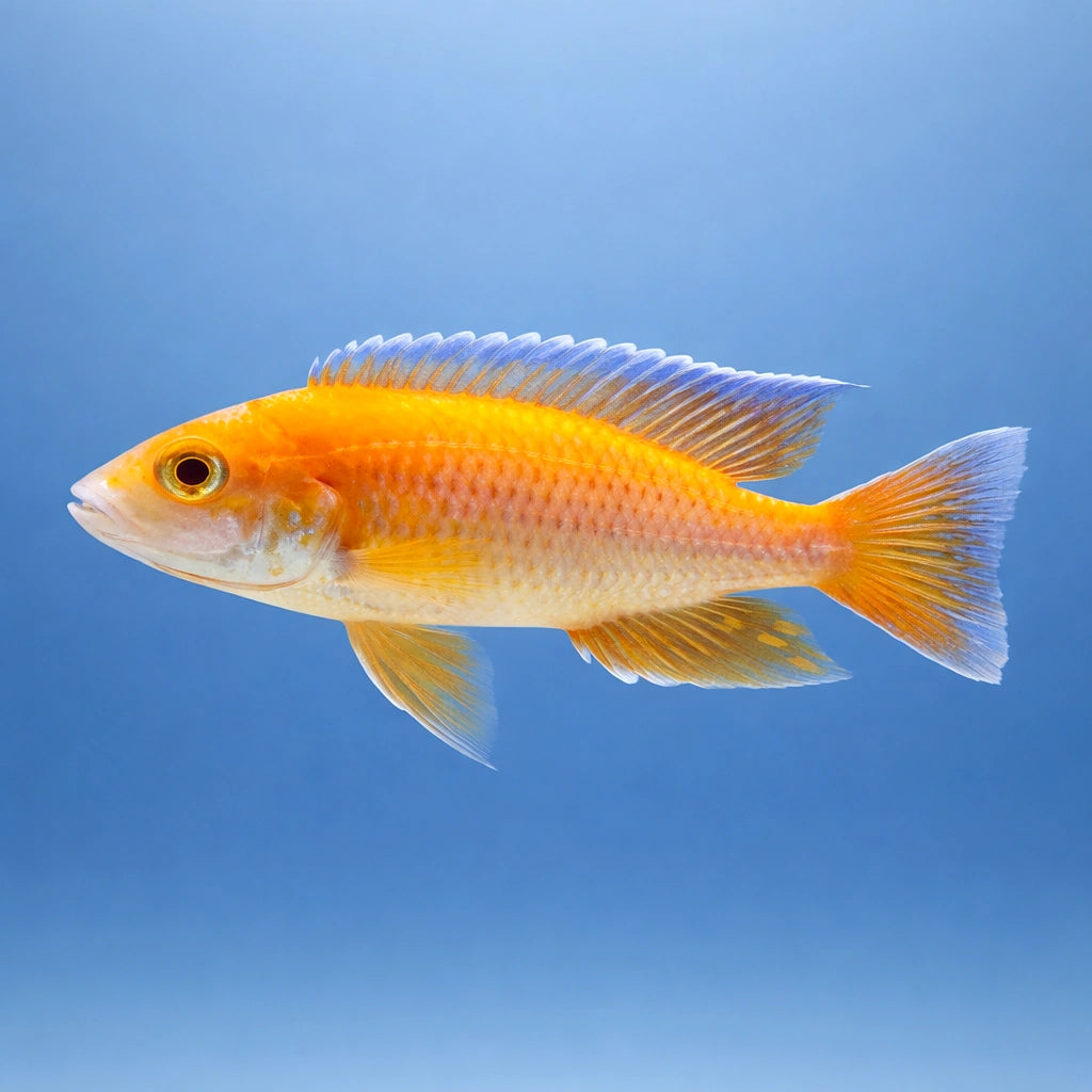 Aulonocara jacobfreibergi - UK (Aulonocara jacobfreibergi) — Aulonocara jacobfreibergi is a stunning Malawi peacock cichlid…