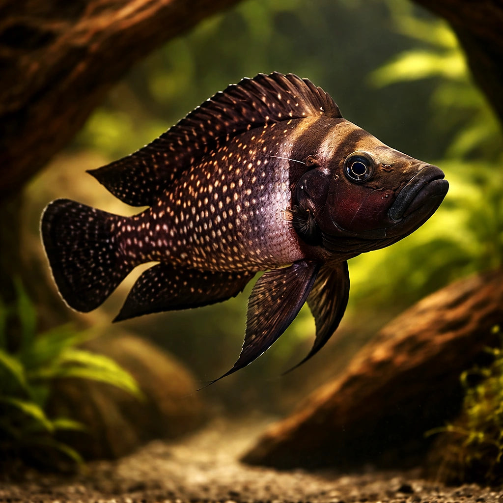 Black Pectoral Calvus - Moderate Care | UK (Altolamprologus compressiceps) — Buy Black Pectoral Calvus, a striking cichlid…