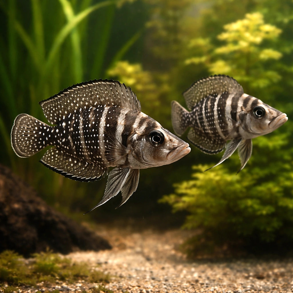 Pearly Compressiceps Zaire — Black Zaire Calvus - UK (Altolamprologus compressiceps) — Add the striking Black Zaire Calvus…