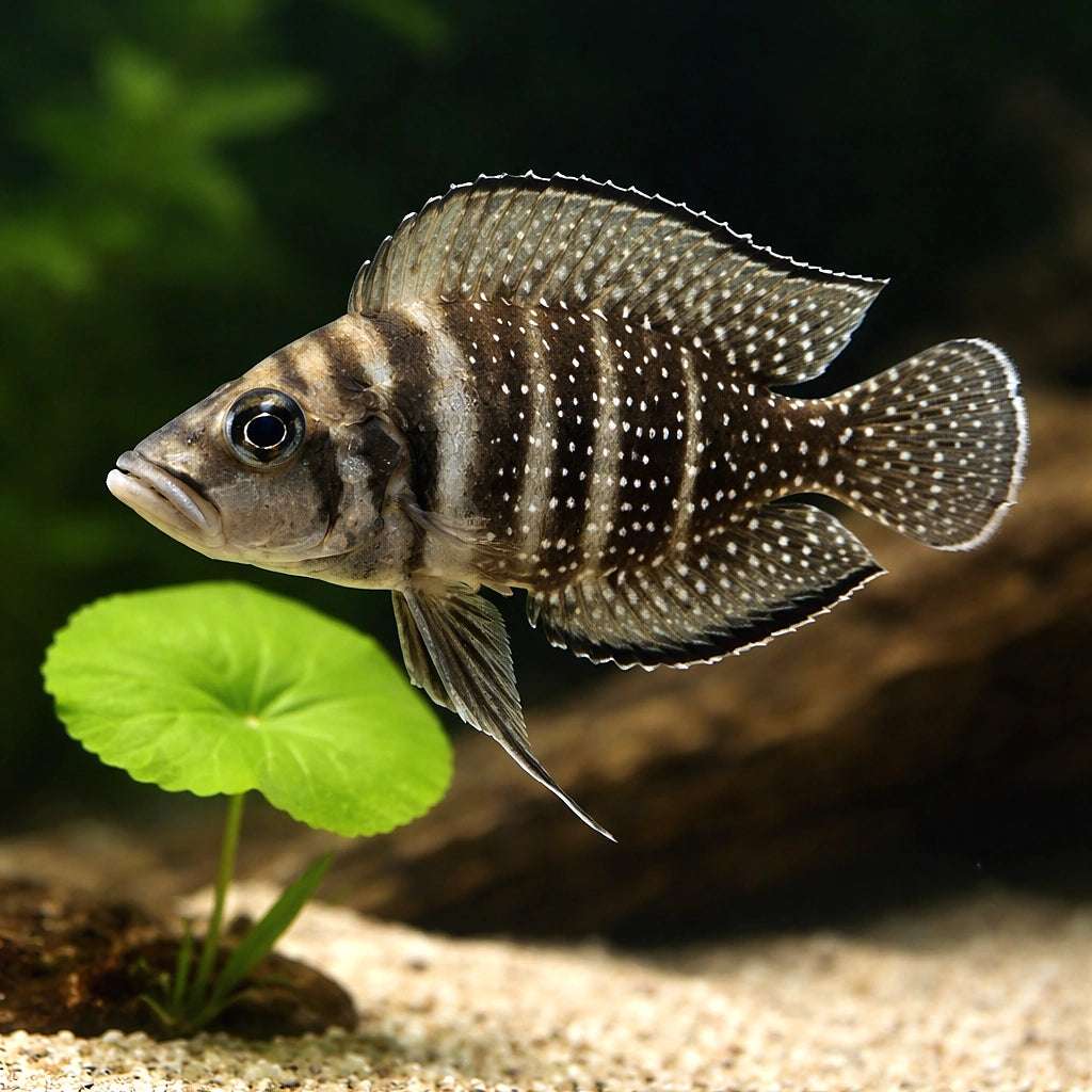 Pearly Compressiceps Zaire — Black Zaire Calvus - UK (Altolamprologus compressiceps) — Add the striking Black Zaire Calvus…