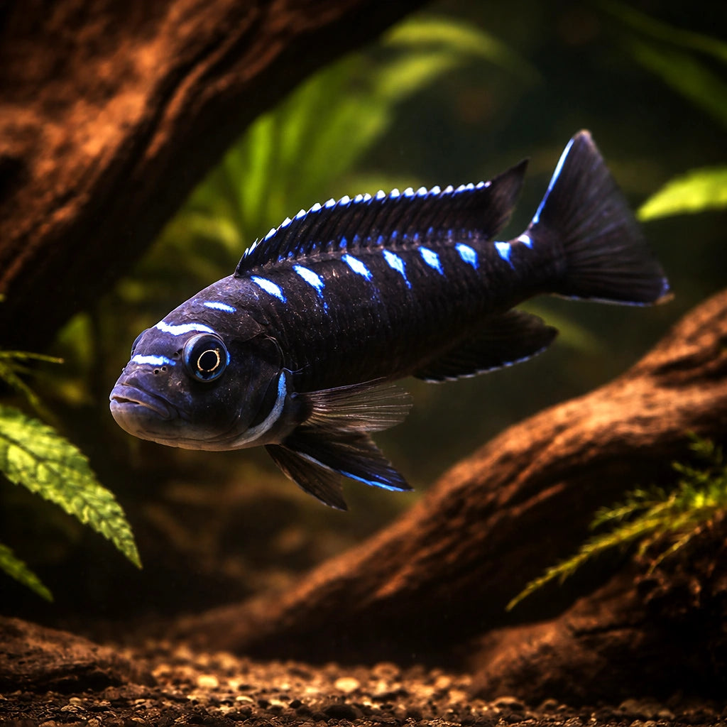 Chindongo elongatus 'Neon Spot' - Tropical Fish for Sale UK (Chindongo elongatus) — Add bold colour and attitude with — hero…