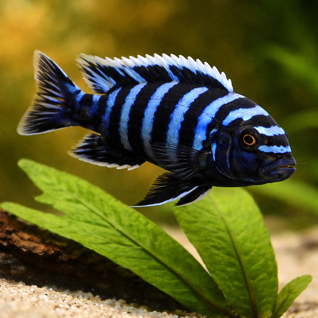 Cichlid Lake Malawi Afra Cynotilapia Chimate - UK (Cynotilapia afra) — Add bold Lake Malawi colour to your tank with this…