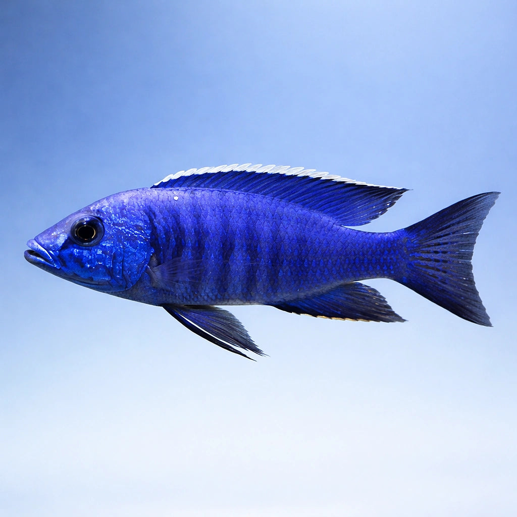 Copadichromis azureus - Tropical Fish for Sale UK (Copadichromis azureus) — A striking blue African cichlid for larger…