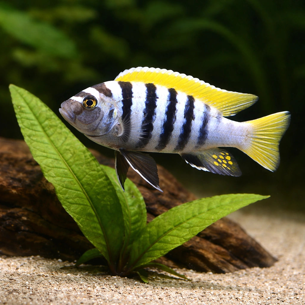 Cynotilapia afra 'Jalo Reef' - Tropical Fish for Sale UK (Cynotilapia afra) — Add the striking Cynotilapia afra 'Jalo Reef'…
