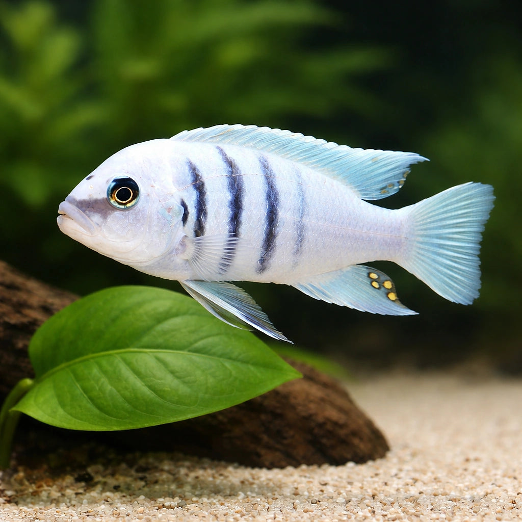 Cynotilapia sp. hara 'Gallireya Reef' (Cynotilapia sp.) - UK (Cynotilapia sp. 'Hara') — Vibrant Cynotilapia sp — scale plant