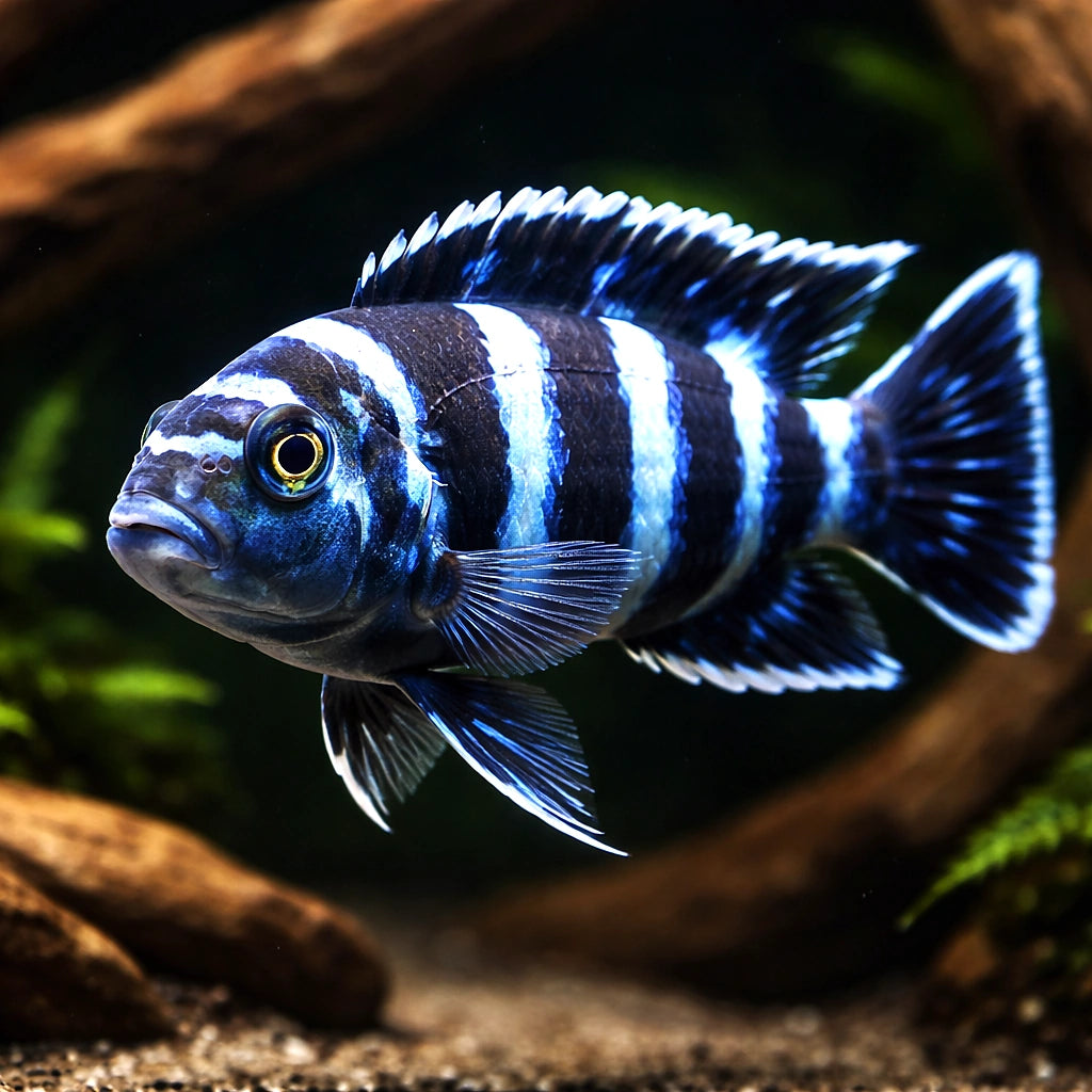 Demasoni Malawi Cichlid Pseudotropheus - Peaceful Community Fish UK (Chindongo demasoni) — Bright blue Demasoni Malawi…