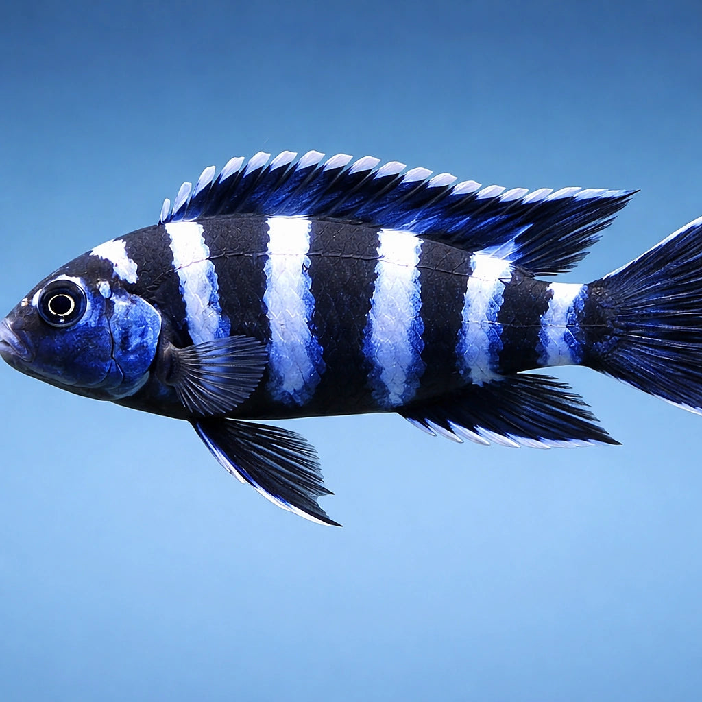 Demasoni Malawi Cichlid Pseudotropheus - Peaceful Community Fish UK (Chindongo demasoni) — Bright blue Demasoni Malawi…