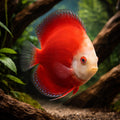 Discus Fish Red Valentine - UK (Symphysodon aequifasciatus) — Buy Discus Fish Red Valentine for a striking centrepiece in…