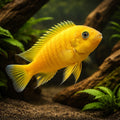 Doctor's Daktari Cichlid - UK (Pseudotropheus daktari) — A striking cichlid for experienced tropical keepers, adding bold…