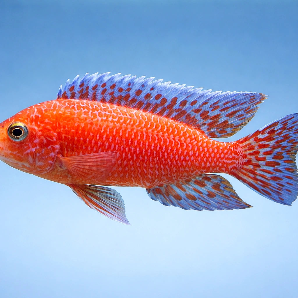 Firefish Cichlid (Aulonocara) - UK (Aulonocara sp. 'Firefish') — Add vivid Lake Malawi colour with the Firefish Cichlid…