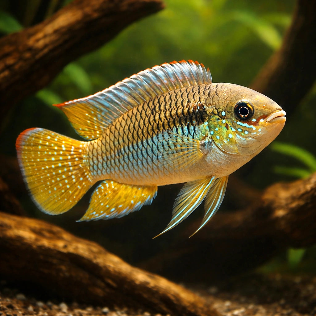 Nannacara anomala (Golden Dwarf Cichlid) - UK (Nannacara anomala) — Buy Nannacara anomala, a striking moderate-care dwarf…