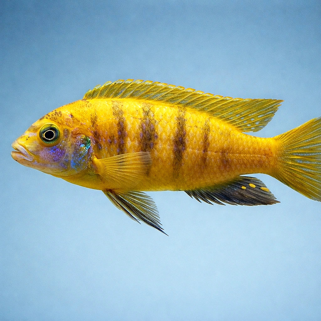 Flavus Malawi Cichlid Pseudotropheus - UK (Chindongo flavus) — Add a striking Flavus Malawi Cichlid to your tank for bold…