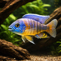 African Peacock — Fort Maguire Peacock Cichlid - UK (Aulonocara hansbaenschi) — A vibrant Fort Maguire Peacock Cichlid ideal…