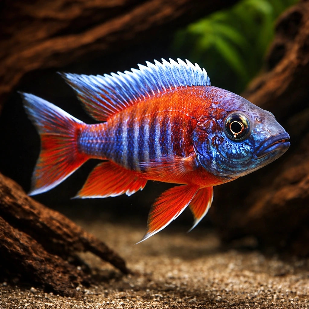 Jacobfreibergi Peacock Cichlid — Freiberg's Peacock Cichlid - UK (Aulonocara jacobfreibergi) — Add bold colour to your…