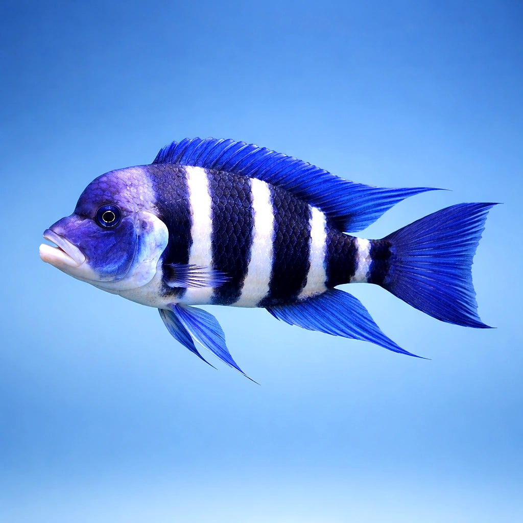 Humphead Cichlid - Tropical Fish for Sale UK (Cyphotilapia frontosa) — Add a striking Humphead Cichlid to your setup — side…