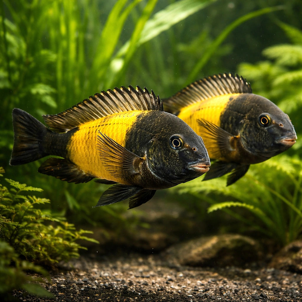 Ikola Blunthead Cichlid - Moderate Care | UK (Tropheus moorii) — Add a rare Tanganyikan showpiece to your tank with the…