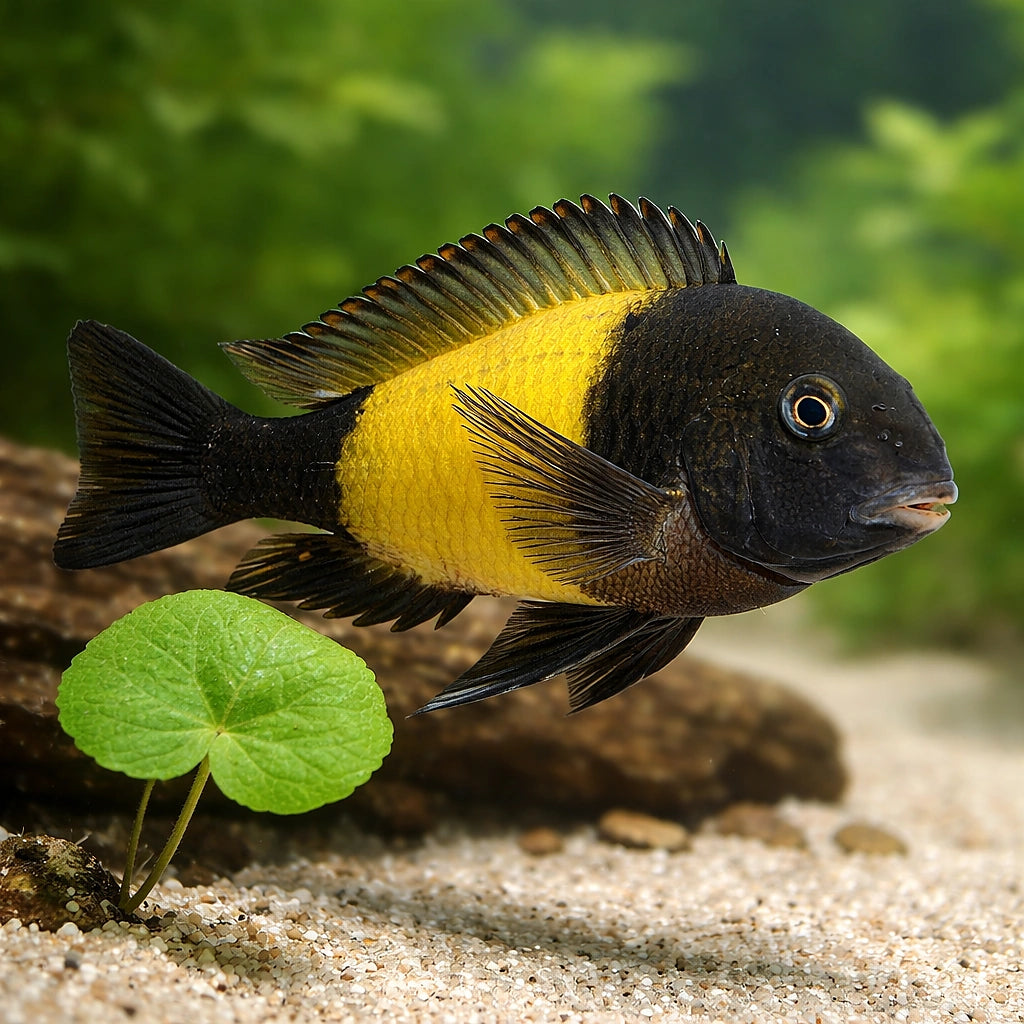 Ikola Blunthead Cichlid - Moderate Care | UK (Tropheus moorii) — Add a rare Tanganyikan showpiece to your tank with the…