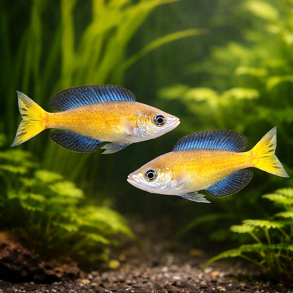 Kasai Smallscale Cyprichromis - UK (Cyprichromis microlepidotus) — A striking open-water Tanganyikan cichlid with elegant…