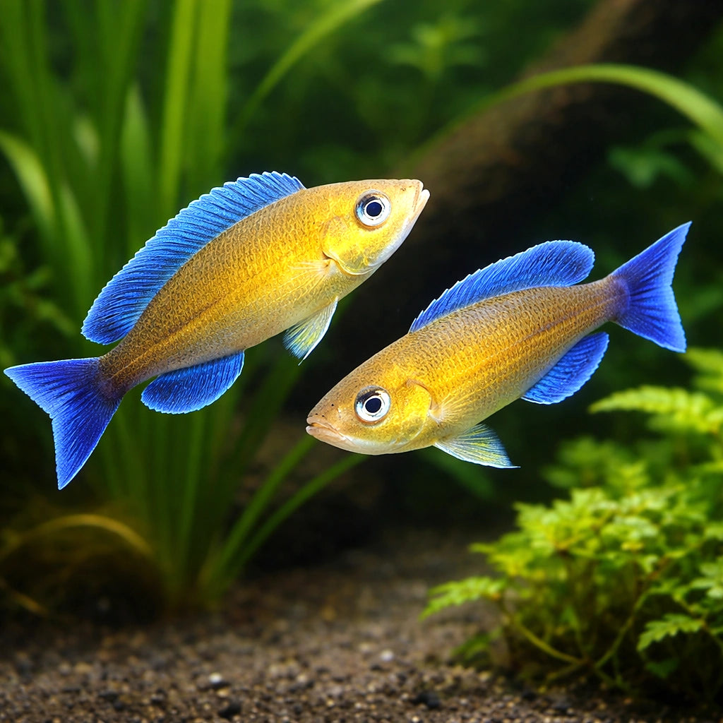 Katete Jumbo Sardine Cichlid - UK (Cyprichromis leptosoma) — A bold, eye-catching Katete Jumbo Sardine Cichlid for spacious…