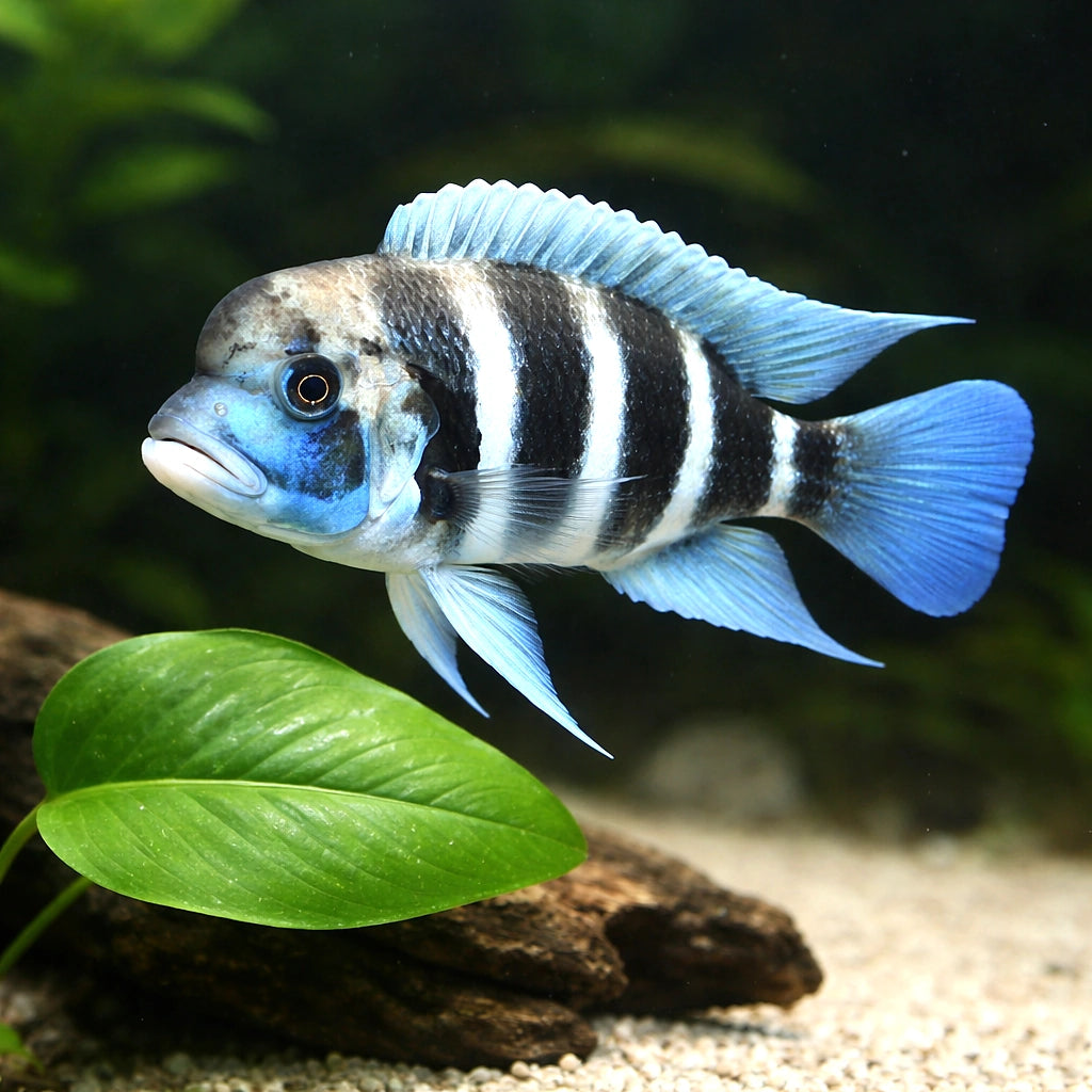 Kigoma Humphead Cichlid - Moderate Care | UK (Cyphotilapia frontosa) — Buy Kigoma Humphead Cichlid for sale in the UK…