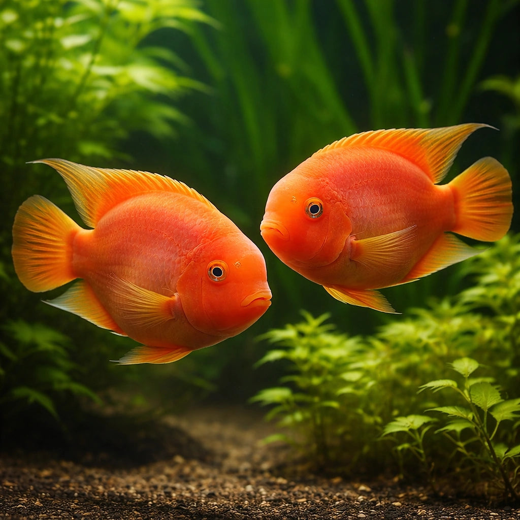 King Kong Parrot Cichlid - UK (Amphilophus hybrid) — Add a striking King Kong Parrot Cichlid to your tropical tank — pair…