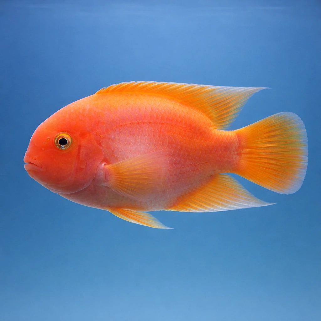 King Kong Parrot Cichlid - UK (Amphilophus hybrid) — Add a striking King Kong Parrot Cichlid to your tropical tank — side…