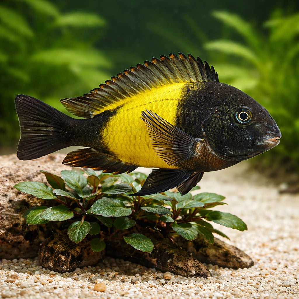 Kiriza Blunthead Cichlid - UK (Tropheus moorii) — Striking Kiriza Blunthead Cichlid for experienced tropical fish keepers…