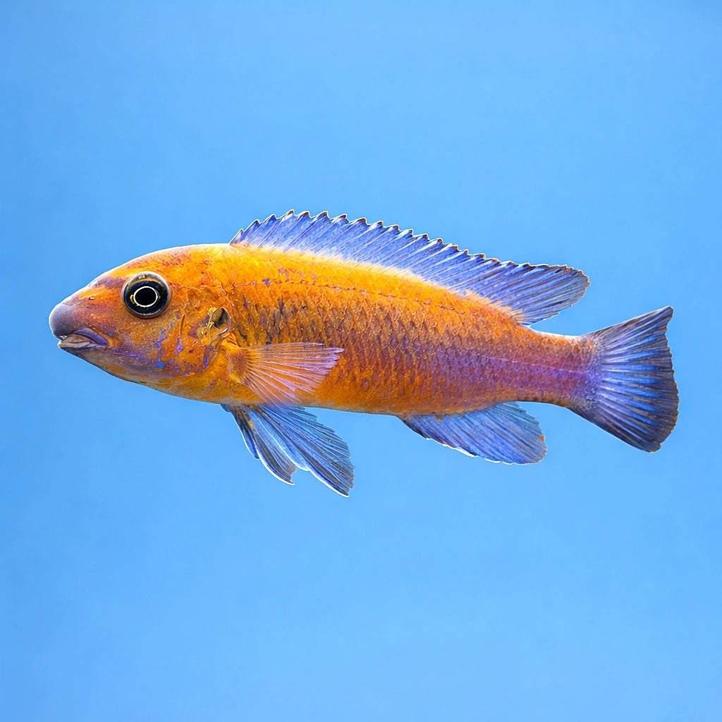 Labeotropheus trewavasae 'Chilumba' - Moderate Care | UK (Labeotropheus trewavasae) — Striking Chilumba cichlid with bold…