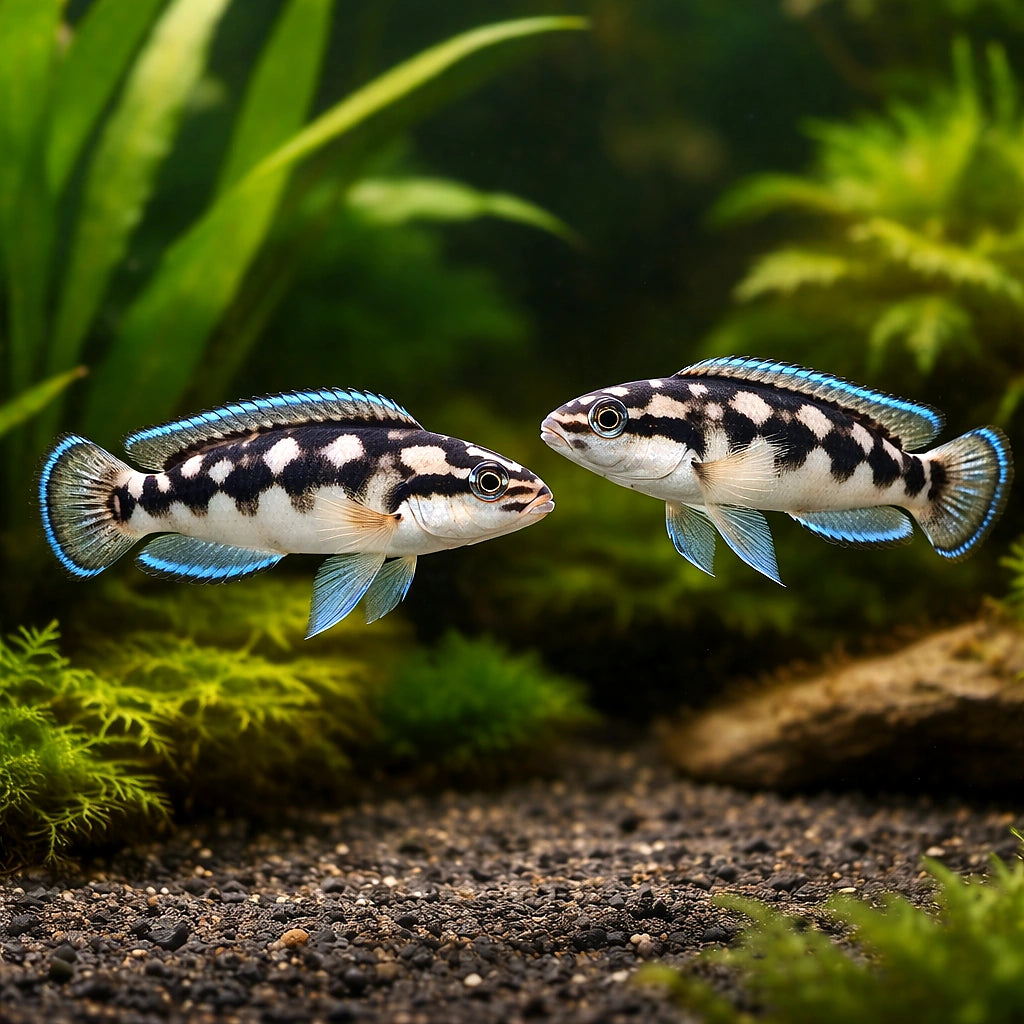 Masked Julie Gombi — Masked Julie (Julidochromis transcriptus) (Julidochromis transcriptus) — The smallest Julidochromis — a…