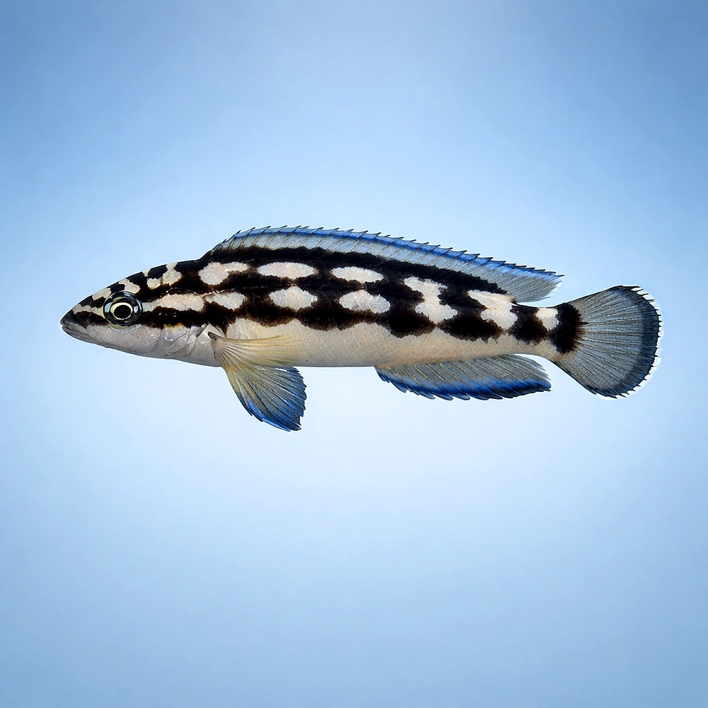 Masked Julie Gombi — Masked Julie (Julidochromis transcriptus) (Julidochromis transcriptus) — The smallest Julidochromis — a…