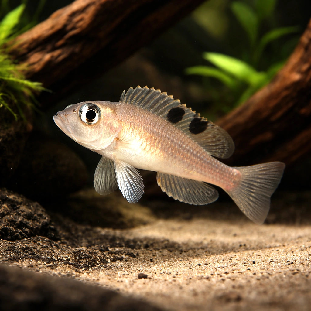 Ocellated Shell-Dweller - Tropical Fish for Sale UK (Lamprologus kungweensis) — Striking Ocellated Shell-Dweller for — hero…