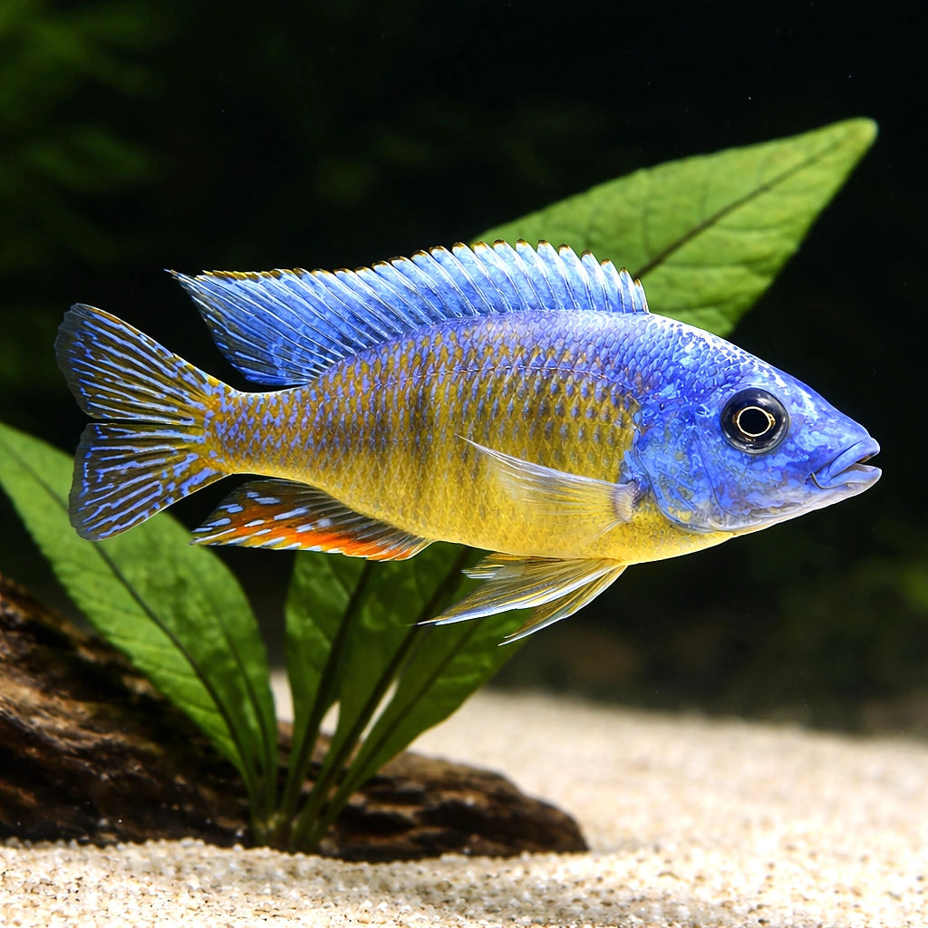 Protomelas sp. 'Steveni Taiwan' (Protomelas sp.) - UK (Protomelas sp.) — A striking Taiwan Reef style cichlid with vivid…