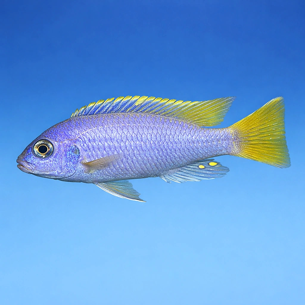 Pseudotropheus acei 'Luwala' - UK (Pseudotropheus sp. 'Acei') — Striking Pseudotropheus acei 'Luwala' with bold colour and…