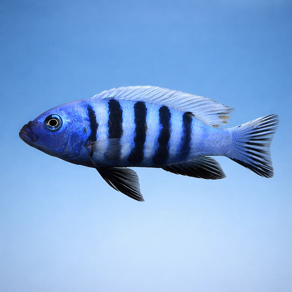 Pseudotropheus kingsizei 'Blue Gold' - UK (Pseudotropheus sp. 'Kingsizei') — Add striking Blue Gold Malawi cichlid colour to…