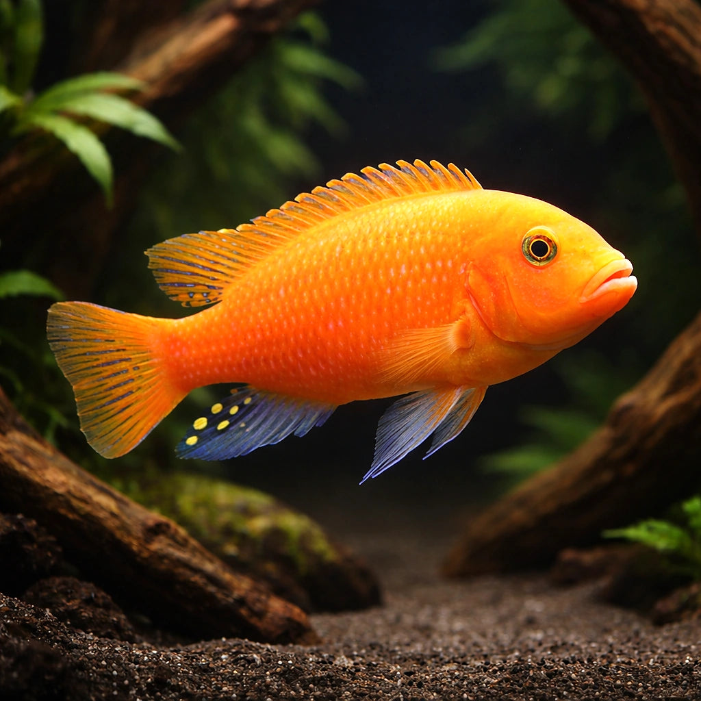 Pseudotropheus Maylandia Zebra Red + Malawi African Cichlid - UK (Maylandia zebra) — Add striking Malawi colour to your tank…