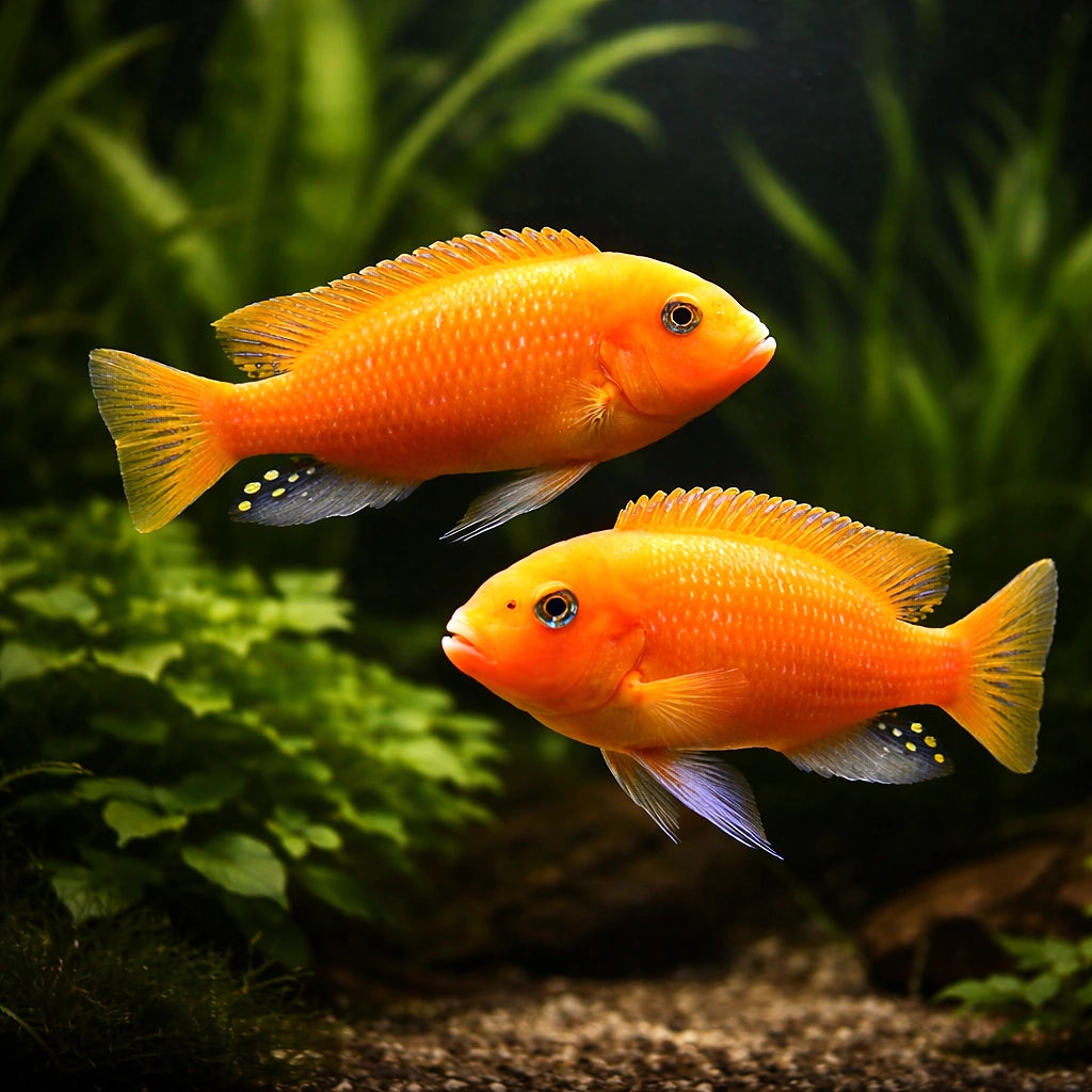 Pseudotropheus Maylandia Zebra Red + Malawi African Cichlid - UK (Maylandia zebra) — Add striking Malawi colour to your tank…