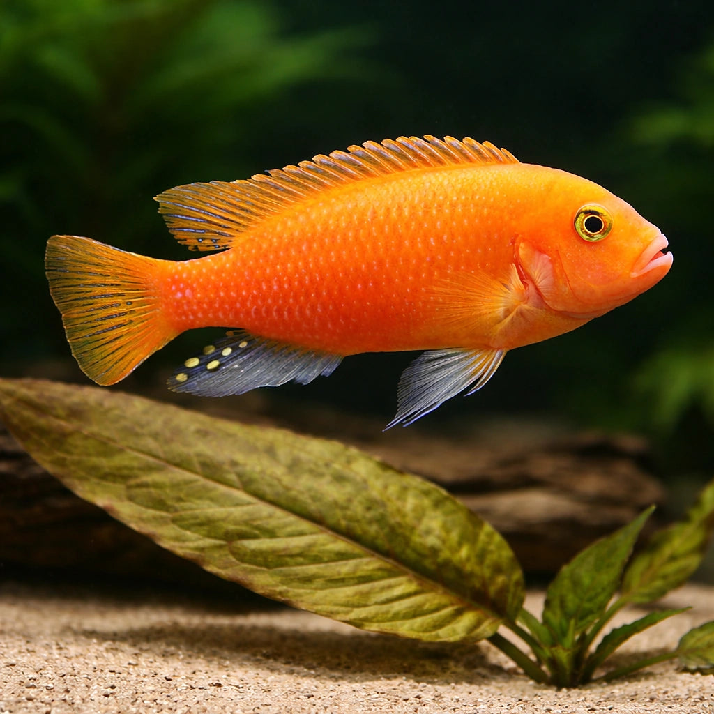 Pseudotropheus Maylandia Zebra Red + Malawi African Cichlid - UK (Maylandia zebra) — Add striking Malawi colour to your tank…