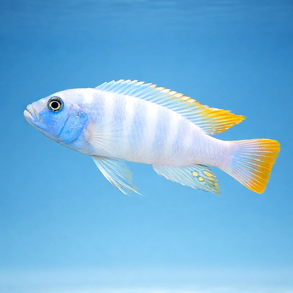 Red Blue Zebra Mbuna Cichlid - Tropical Fish for Sale UK (Maylandia zebra) — Add striking colour and attitude to your Malawi…