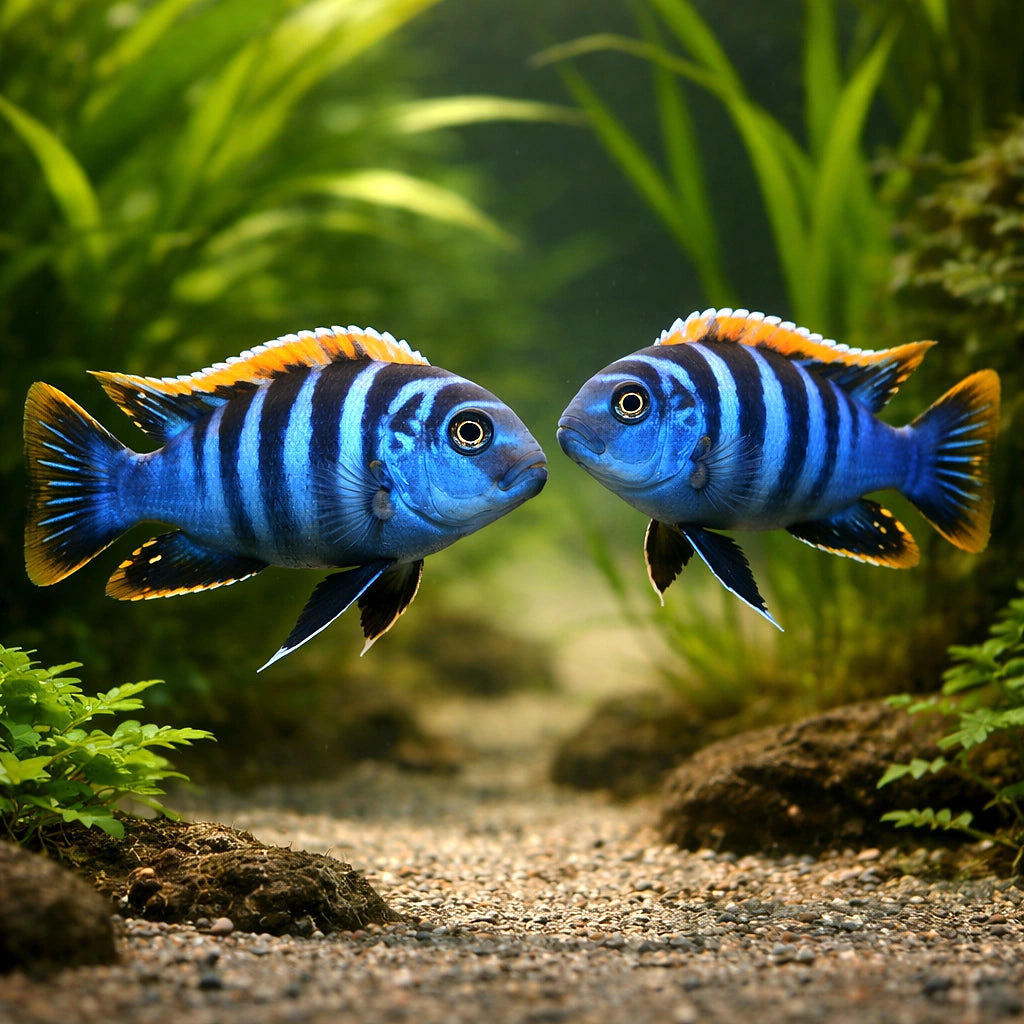Red Dorsal Dogtooth Cichlid - Cynotilapia Afra 'Red Dorsal' | UK (Cynotilapia afra) — A striking Malawi cichlid with vivid…