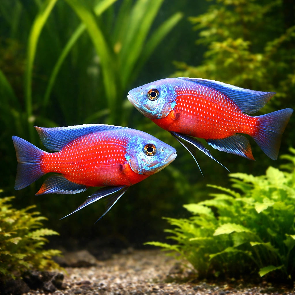 Red Fin Kadango Cichlid - UK (Copadichromis borleyi) — Add bold colour to your cichlid setup with the Red Fin Kadango…
