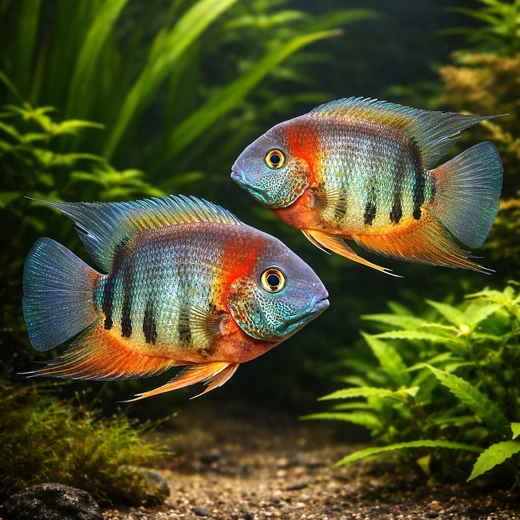 Redneck Severum (Heros sp.) - UK (Heros sp. Rotkeil) — Buy a Redneck Severum, a striking moderate-care cichlid with bold…
