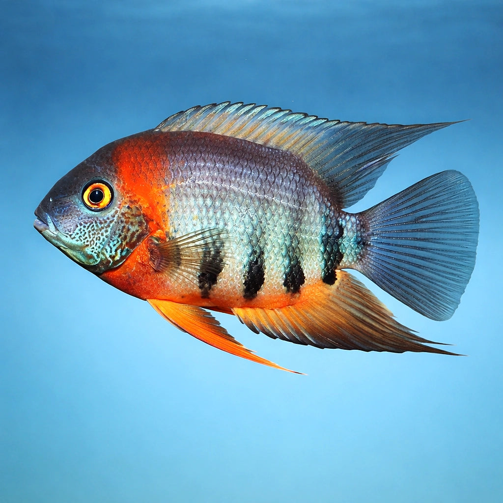 Redneck Severum (Heros sp.) - UK (Heros sp. Rotkeil) — Buy a Redneck Severum, a striking moderate-care cichlid with bold…