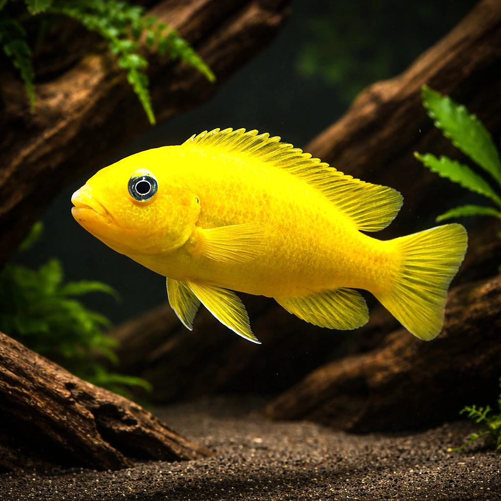 Saulosi Dwarf Mbuna Cichlid - Moderate Care | UK (Chindongo saulosi) — Bright and active Saulosi Dwarf Mbuna Cichlid, ideal…