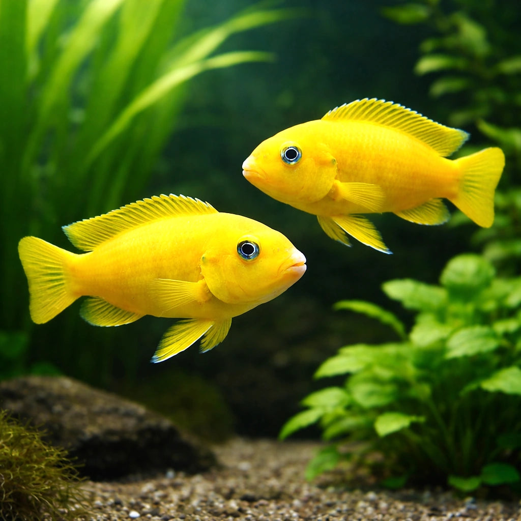 Saulosi Dwarf Mbuna Cichlid - Moderate Care | UK (Chindongo saulosi) — Bright and active Saulosi Dwarf Mbuna Cichlid, ideal…