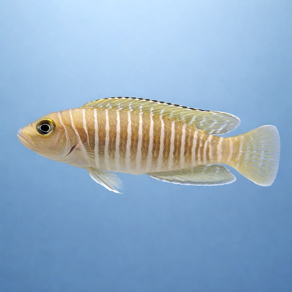 Many-Banded Dwarf Lamprolog — Shell-Dwelling Cichlid - Moderate Care | UK (Neolamprologus multifasciatus) — Distinctive…