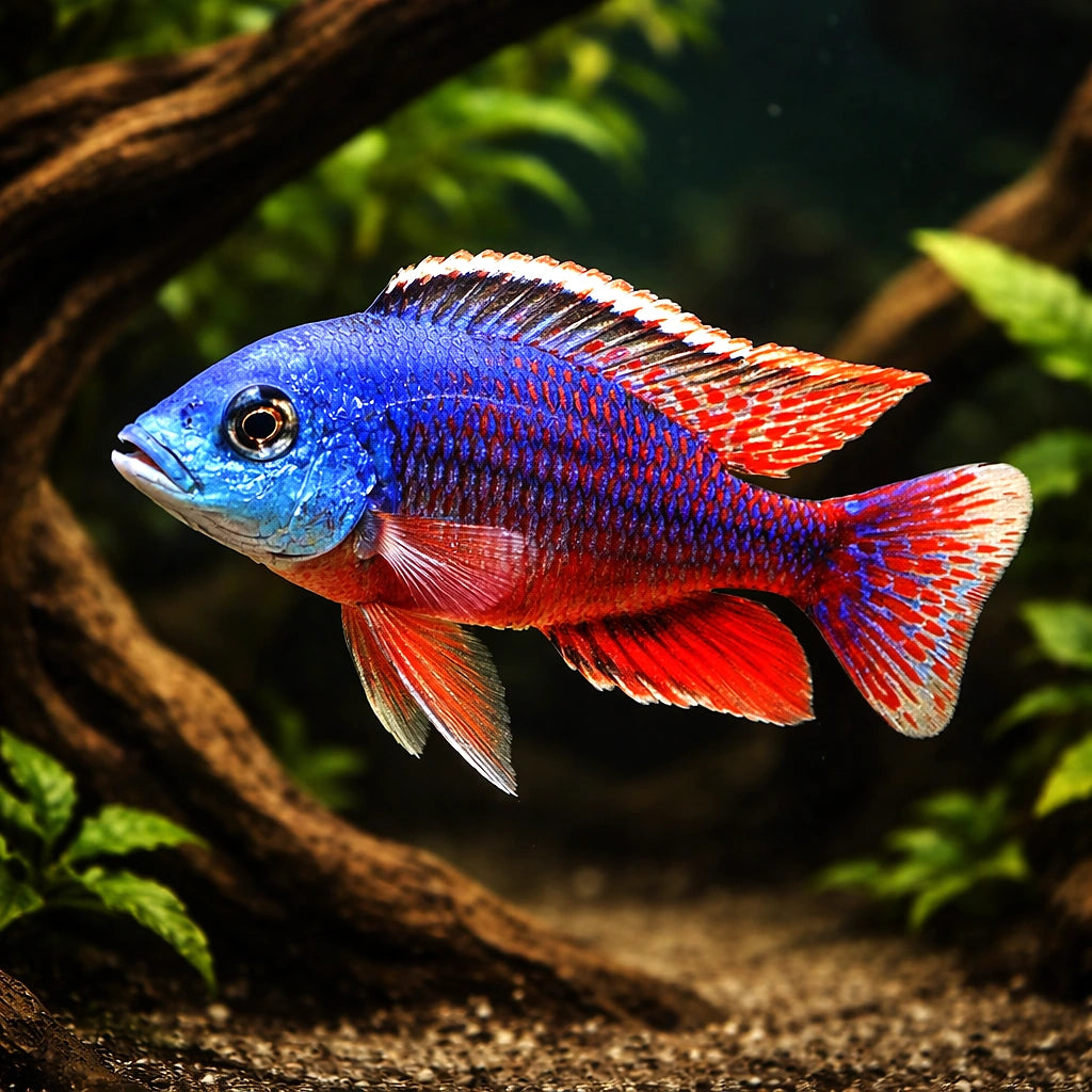 Spindle Hap Cichlid - UK (Protomelas taeniolatus) — Add the Spindle Hap Cichlid to your Malawi setup for bold colour and…
