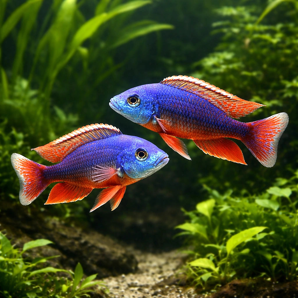 Spindle Hap Cichlid - UK (Protomelas taeniolatus) — Add the Spindle Hap Cichlid to your Malawi setup for bold colour and…